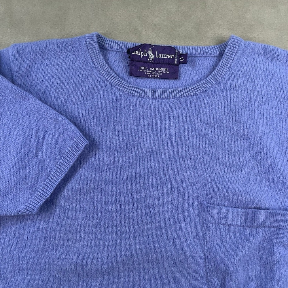 Ralph Lauren Lavender Cashmere Crewneck Sweater